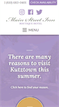 Mobile Screenshot of kutztownmainstreetinn.com
